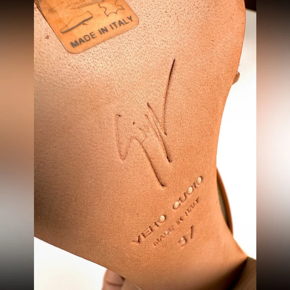 Giuseppe Zanotti Canvas and Leather Heel Sandals - Picture 8 of 14